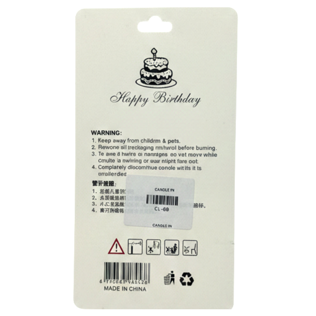 3-Piece Cake Candle Set – Heart & Star Shaped Birthday Candles with Stakes – Elegant Cake Toppers for Birthdays, Anniversaries & Romantic Celebrations