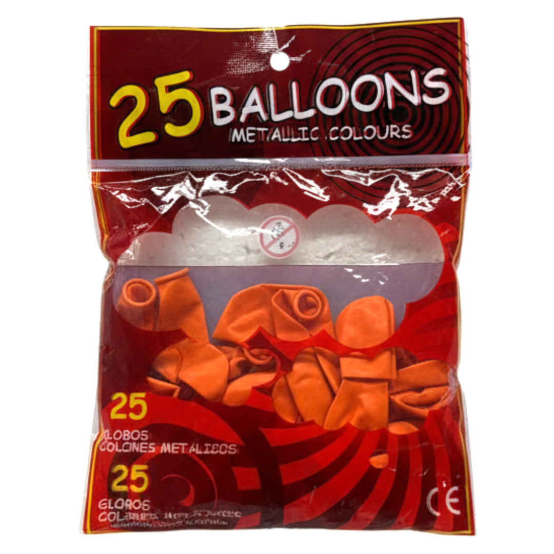 25 Pack Metallic Pink Latex Balloons - 12 Inch Premium Shiny Party Balloons for Birthdays, Weddings, Anniversaries, and Baby Showers
