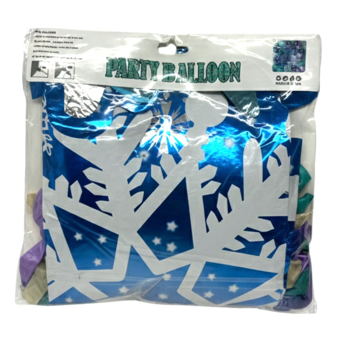 DiMi Premium 100+ Piece Balloon Garland Arch Kit – DIY Metallic & Confetti Balloon Set for Birthdays, Weddings, & Winter Wonderland Parties