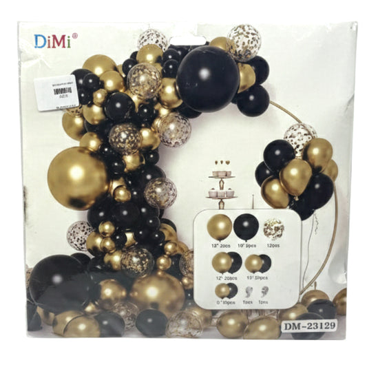 DiMi Premium 100+ Piece Balloon Garland Arch Kit – DIY Metallic & Confetti Balloon Set for Birthdays, Weddings, & Winter Wonderland Parties