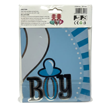 5-Piece Baby Shower Foil Balloon Bouquet Set – Gender Reveal & Party Decorations