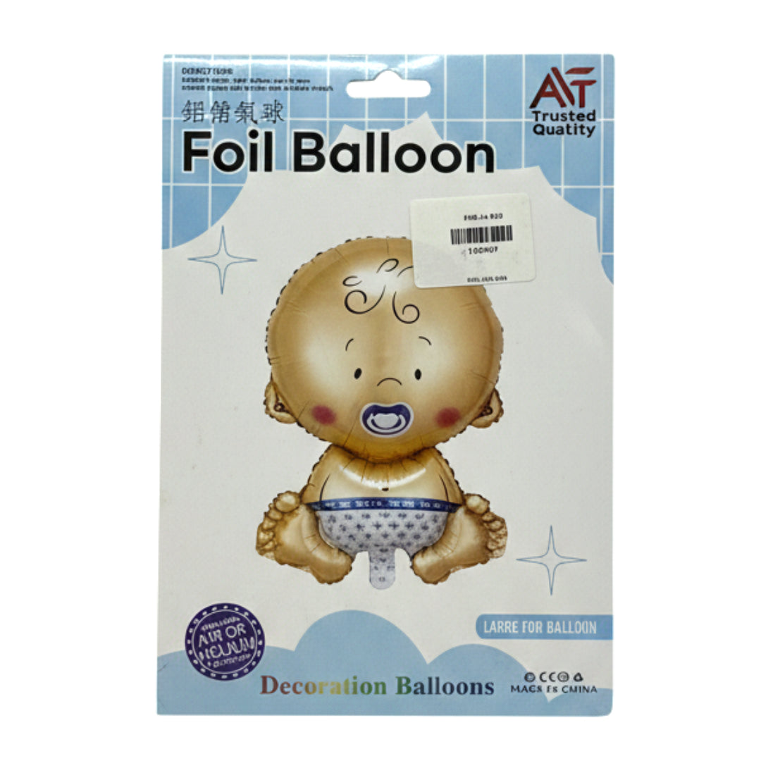 Adorable Baby Boy or Baby Girl Foil Balloon – Large Gender Reveal & Baby Shower Party Decoration – Air or Helium Compatible