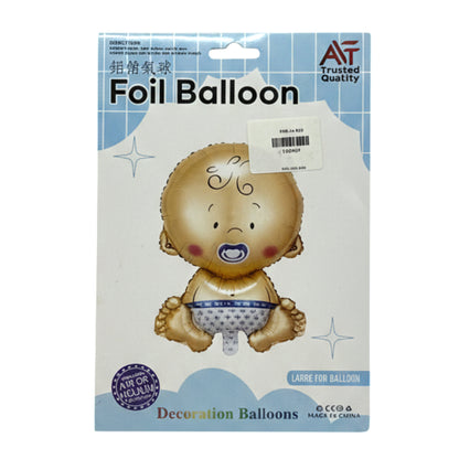 Adorable Baby Boy or Baby Girl Foil Balloon – Large Gender Reveal & Baby Shower Party Decoration – Air or Helium Compatible