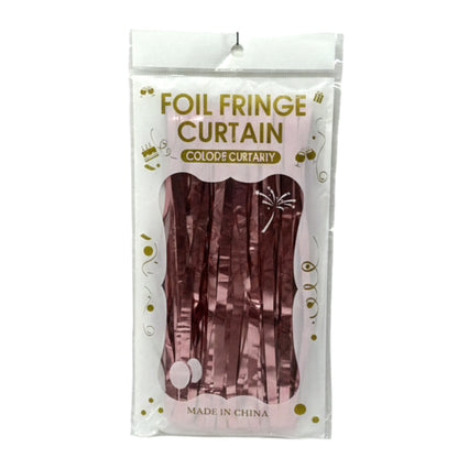 Premium Metallic Foil Fringe Curtain Backdrop – Shimmering Tinsel Wall Decor for Birthdays, Weddings & Photo Booths – Available in Rose Gold, Royal Blue, & Iridescent Rainbow