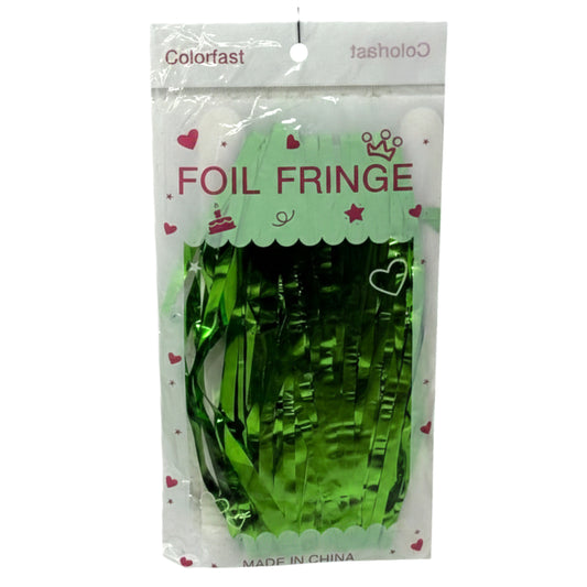 Metallic Foil Fringe Curtain Backdrop for Parties – Green, Gold, Purple, Red