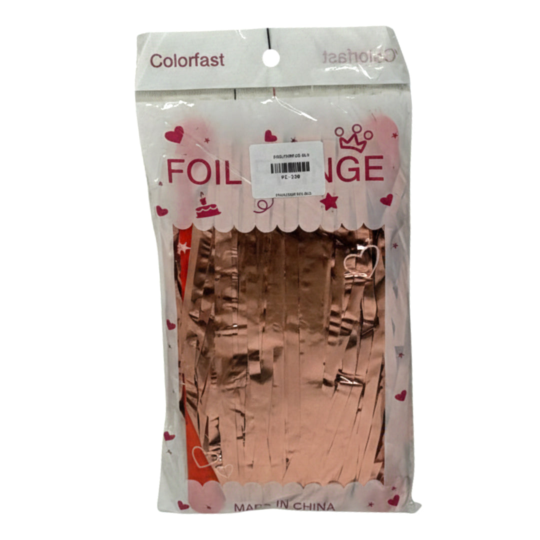 Sparkling Foil Fringe Backdrop Curtains - Pack of 1 (Multiple Colors Available)
