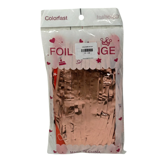 Sparkling Foil Fringe Backdrop Curtains - Pack of 1 (Multiple Colors Available)