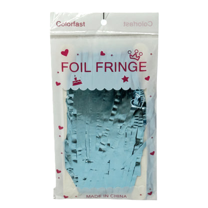 Sparkling Foil Fringe Backdrop Curtains - Pack of 1 (Multiple Colors Available)
