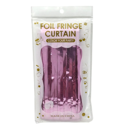 Sparkling Foil Fringe Backdrop Curtains - Pack of 1 (Multiple Colors Available)