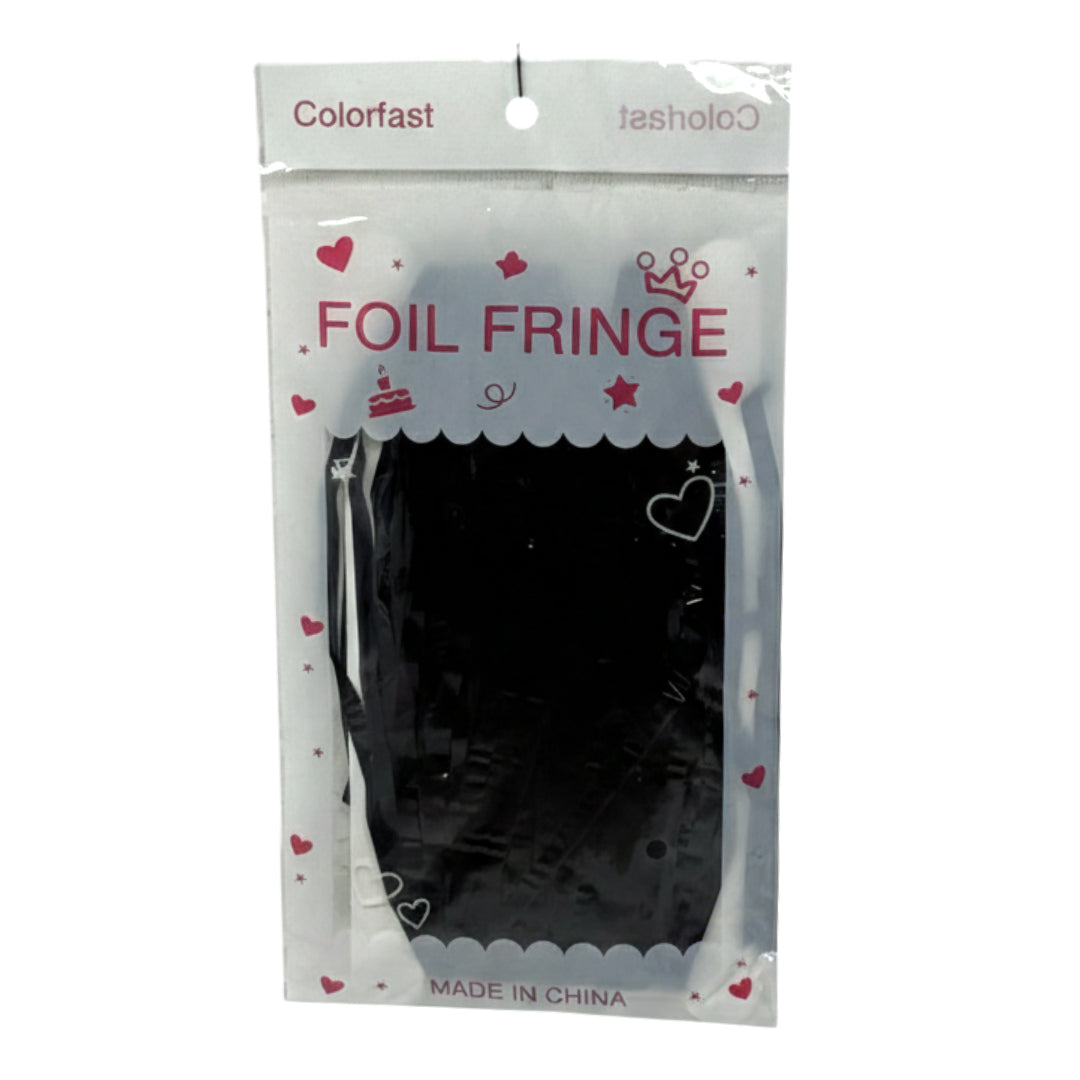 Sparkling Foil Fringe Backdrop Curtains - Pack of 1 (Multiple Colors Available)