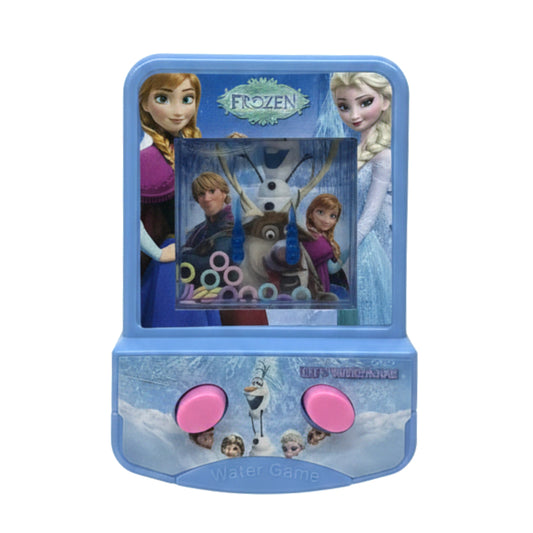 Disney Frozen Handheld Water Ring Toss Game – Portable Travel Toy for Kids – Classic Aqua Arcade Game with Elsa, Anna, and Olaf – Blue