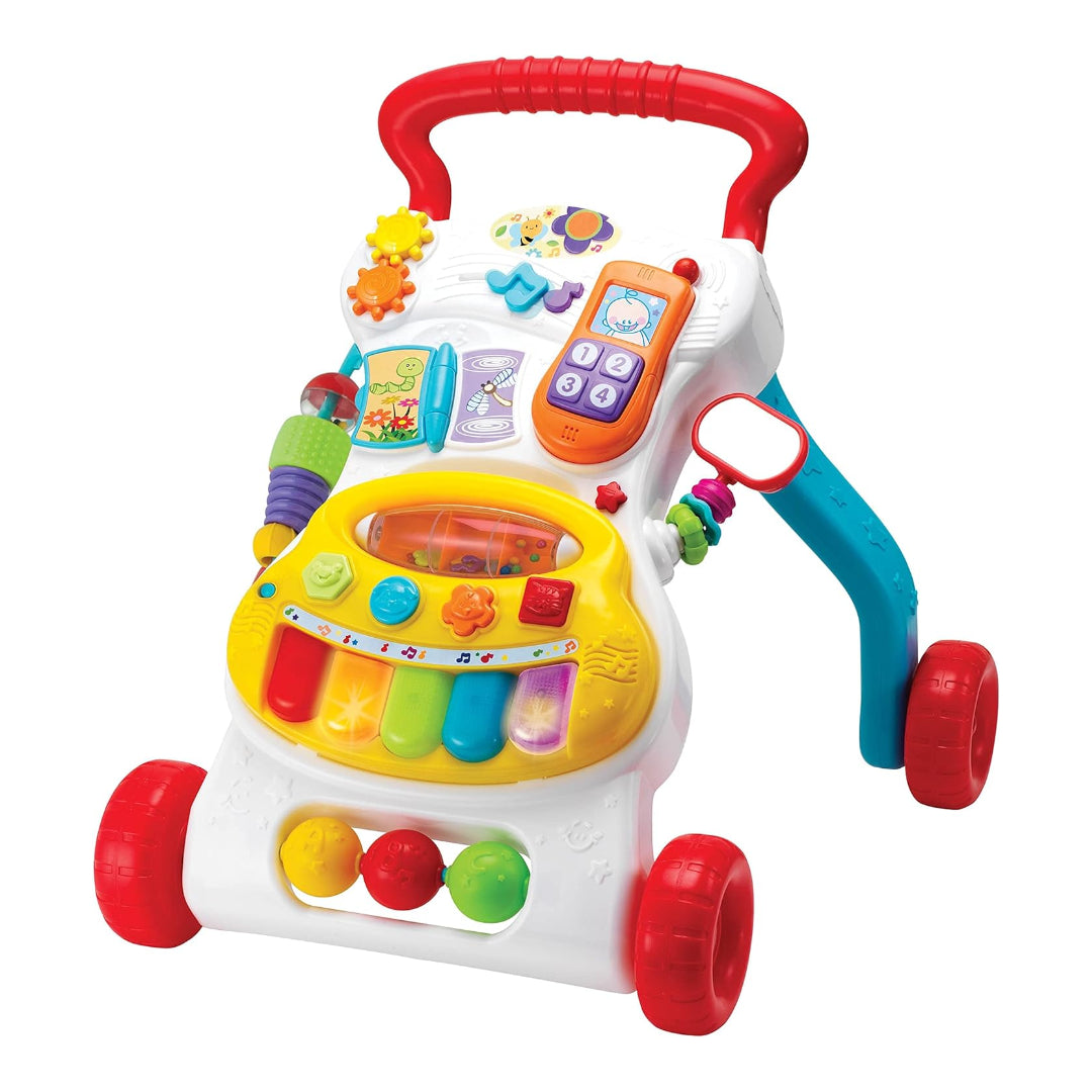 WinFun Grow-With-Me Musical Walker – 2-in-1 Baby Sit-to-Stand Learning Center