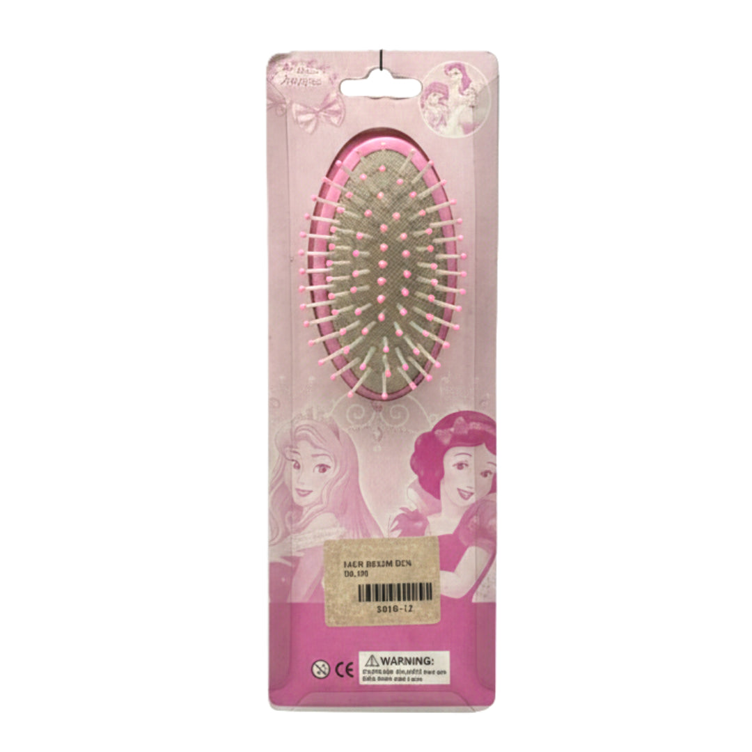 Disney Princess Kids' Detangling Hairbrush - Pink Paddle Brush Featuring Ariel, Belle, & Cinderella