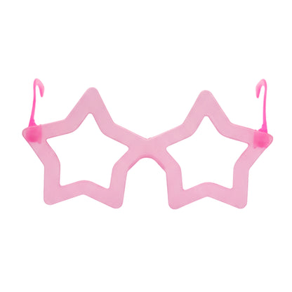 Neon Star Party Glasses – Retro Oversized Star-Shaped Novelty Shades | Single Pack – Choose Your Color