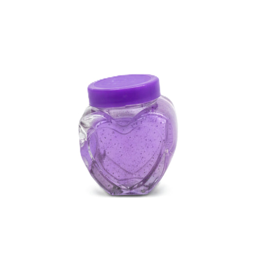 Sparkly Glitter Slime in Heart-Shaped Jar – Stress Relief & Sensory Putty for Kids (Pack of 1) – Available in Purple, Pink, Yellow, and Orange