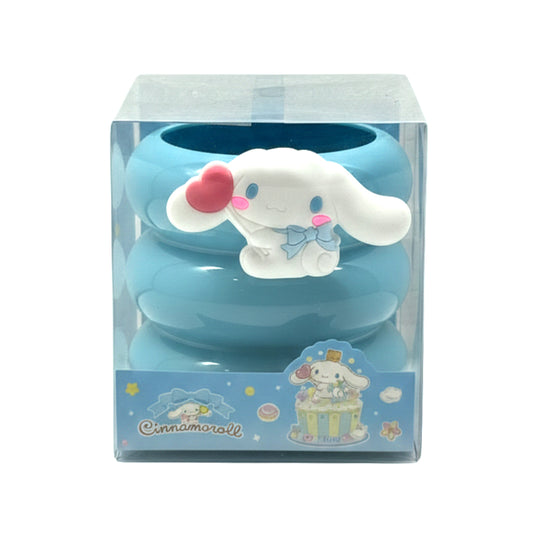 Official Sanrio Cinnamoroll 3-Tier Blue Aesthetic Pen Holder & Desk Organizer – Kawaii Stationery Cup for Office and Home Decor