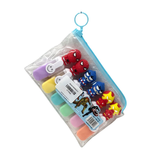 Super Cute Mini Pastel Highlighter Sets – Superhero & Unicorn Editions