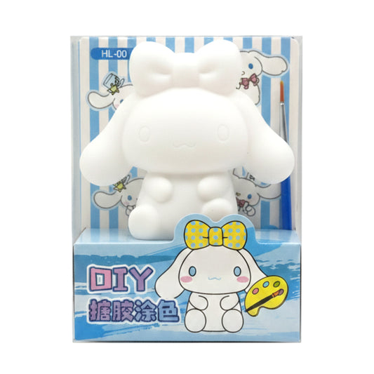 DIY Paintable Cinnamoroll-Style Vinyl Figurine Art Kit
