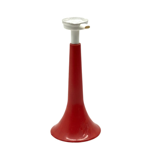 Loud & Bold: Handheld Air Horn Trumpet – Red & White Noise Maker
