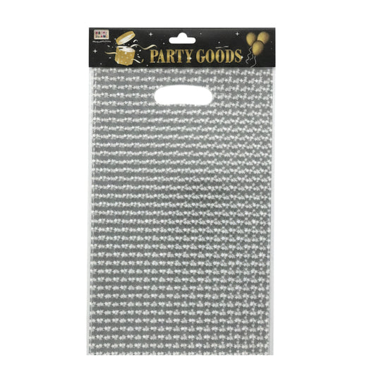 10-Pack Patterned Cellophane Party Bags with Die-Cut Handles - 16.5 x 25cm