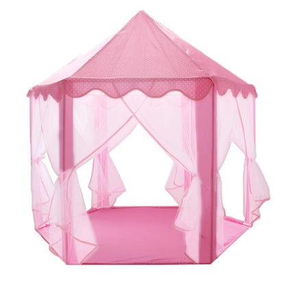 Large 53" Portable Prince & Princess Play Tent Castle with Carrying Case – Foldable Indoor/Outdoor Kids' Playhouse (105cm x 135cm)