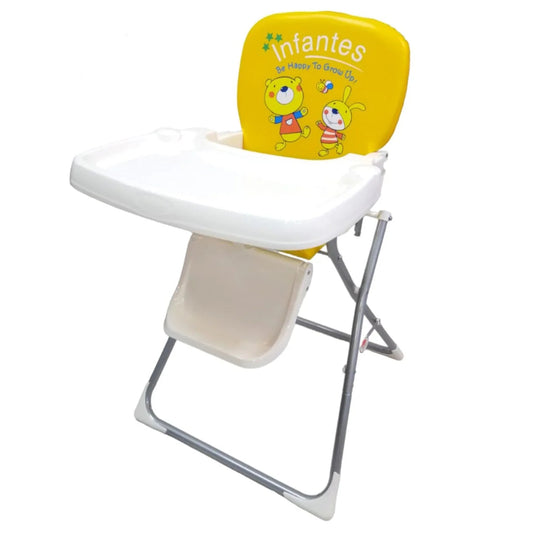 Infantes Foldable Baby High Chair with Removable Tray – Portable & Compact Feeding Chair