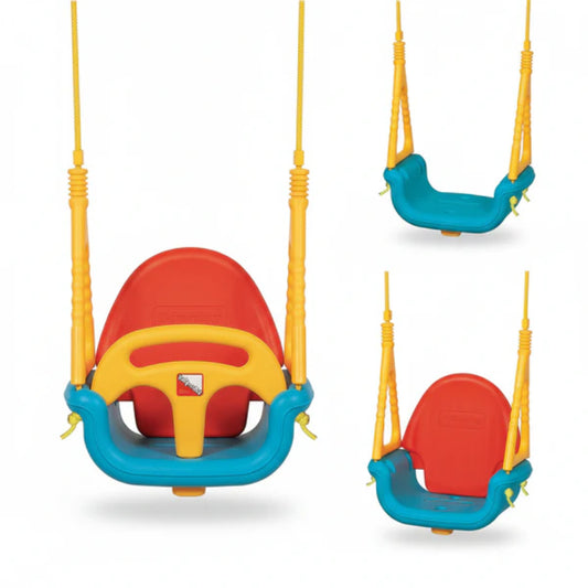 3-in-1 Adjustable Toddler to Youth Hanging Swing Seat – Weather-Resistant Outdoor Playground Swing