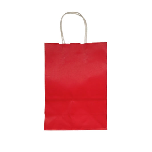 Premium Red Kraft Paper Gift Bags with Twisted Handles – Small & Large Sizes Available