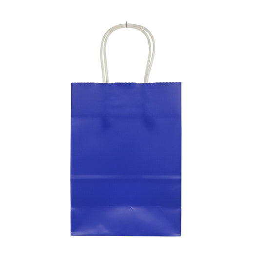 Vibrant Royal Blue Kraft Paper Gift Bags with Twisted Handles