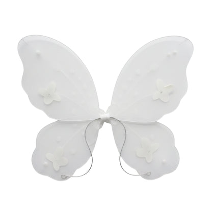 Sparkling White & Pink 3-Piece Fairy Butterfly Costume Set for Girls
