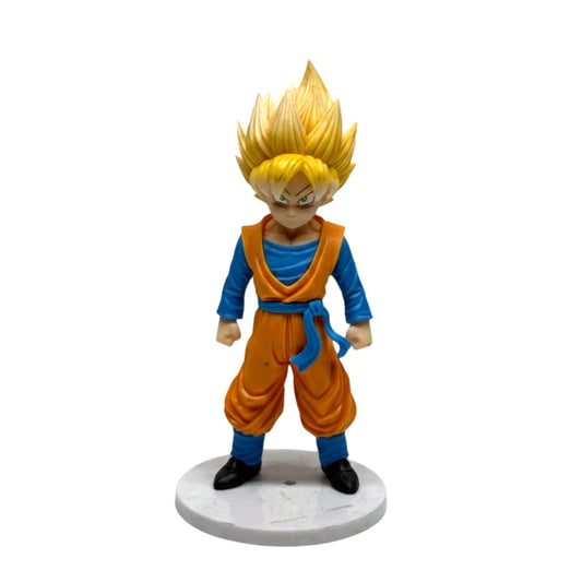 Dragon Ball Z Super Saiyan Goku Action Figure – 6-Inch Collectible Anime Statuette with Display Base