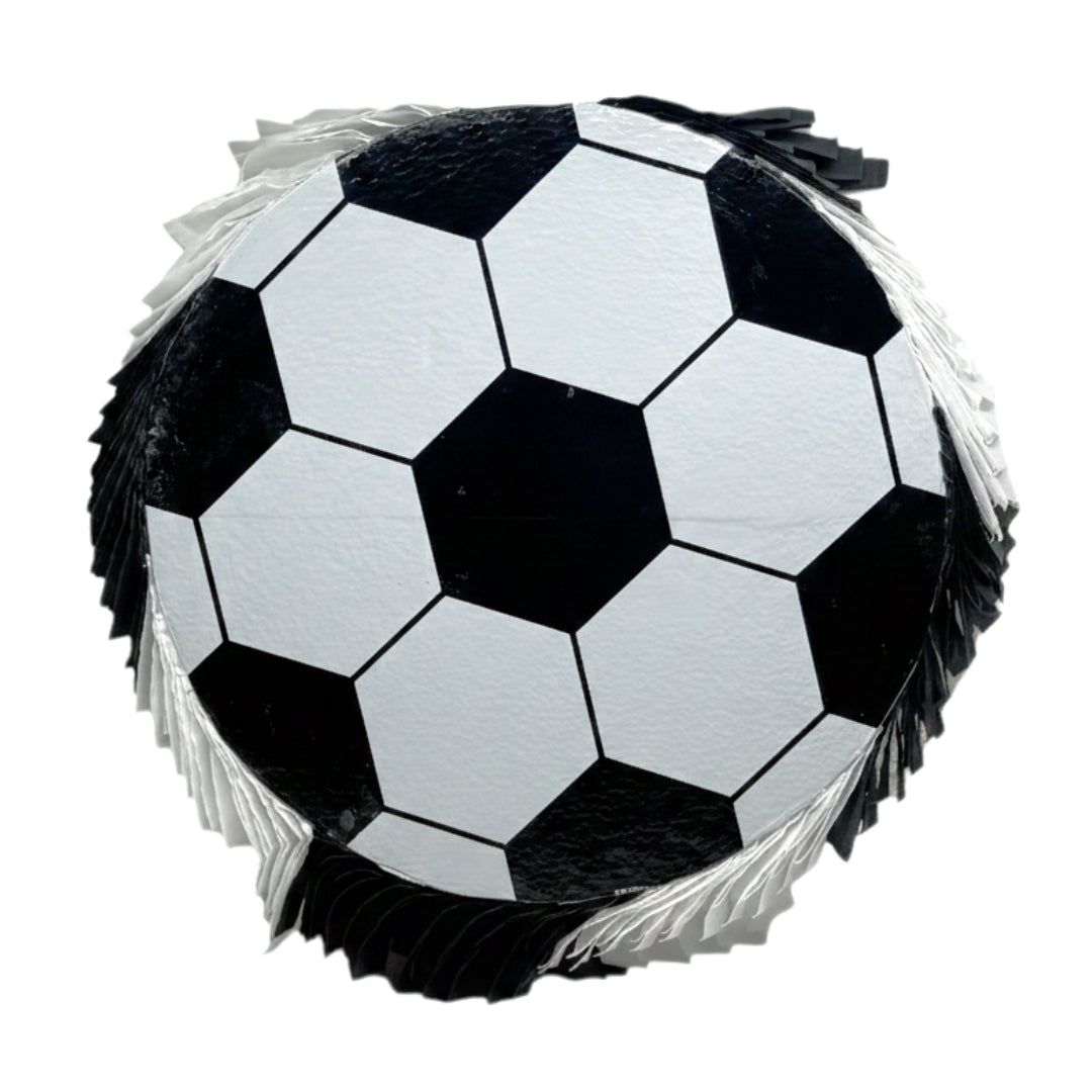 Large 18-Inch Soccer Ball Piñata - Black & White Sports Birthday Party Decoration & Game