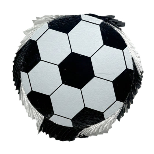Large 18-Inch Soccer Ball Piñata - Black & White Sports Birthday Party Decoration & Game