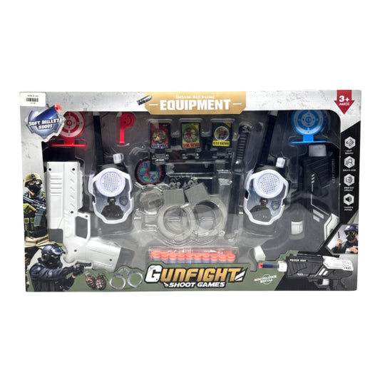 Tactical Police Gunfight Mission Toy Set – Soft Bullet Blasters & Special Ops Gear