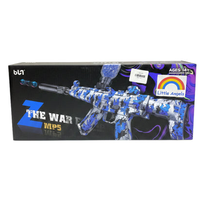 Z The War MP5 Gel Ball Blaster - Blue Camo Electric Toy Gun