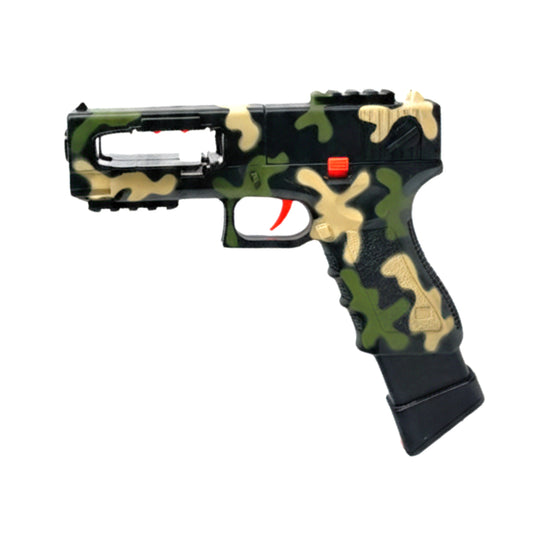 Shell-Ejecting Toy Foam Blaster – Realistic Camo Edition Soft Bullet Pistol with Magazine & 10+ Darts – Outdoor Combat Game Toy