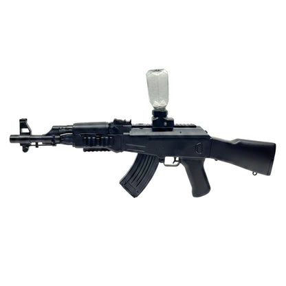 Electric Gel Ball Blaster AK-47 Toy Gun – Automatic Rechargeable Splatter Ball Gun with Water Beads, Silencer, and Battery Pack – Outdoor Combat Game