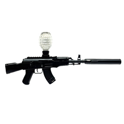 AK-47 Electric Gel Ball Blaster – High-Speed Automatic Toy Gun with Grenade Hopper, Rechargeable Battery, and 1000+ Gel Beads – Tactical Splatter Ball Blaster for Outdoor Team Games
