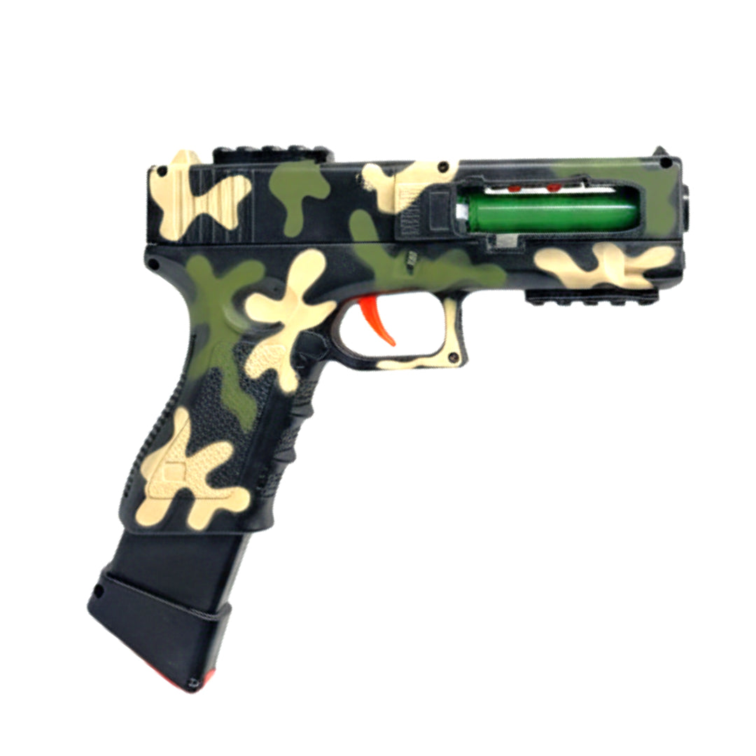 Shell-Ejecting Toy Foam Blaster – Realistic Camo Edition Soft Bullet Pistol with Magazine & 10+ Darts – Outdoor Combat Game Toy