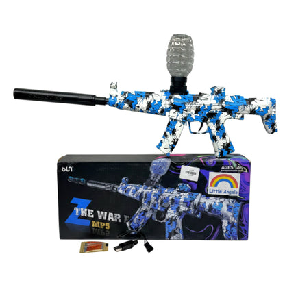 Z The War MP5 Gel Ball Blaster - Blue Camo Electric Toy Gun