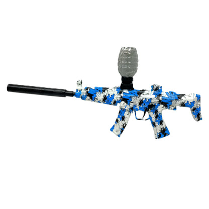 Z The War MP5 Gel Ball Blaster - Blue Camo Electric Toy Gun