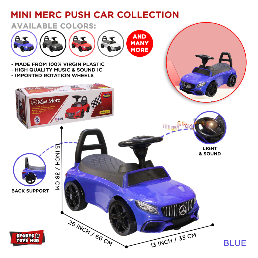 Mercedes-Benz AMG Licensed Kids' Ride-On Push Car – 3-in-1 Toddler Slider