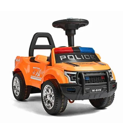 Kids Police Raptor Ride-On Push Car with Lights & Sounds – M-619 Toddler Foot-to-Floor Toy