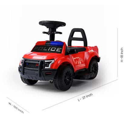 Kids Police Raptor Ride-On Push Car with Lights & Sounds – M-619 Toddler Foot-to-Floor Toy