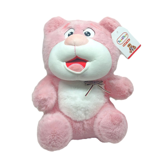 Adorable Pink Plush Bear – Soft Strawberry-Scented Style Stuffed Animal with Bow Accessory – 12-Inch Cuddly Toy for Kids and Collectors