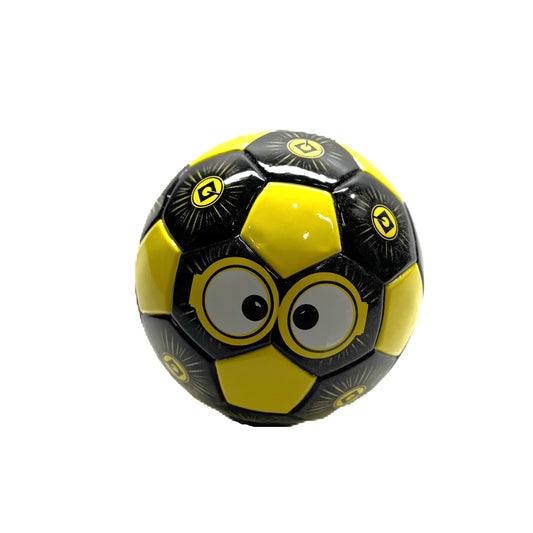 5-Inch Mini Soccer Ball for Kids & Toddlers – Vibrant Yellow/Black Cartoon Character Design – Durable Size 1 Training Ball for Indoor/Outdoor Play
