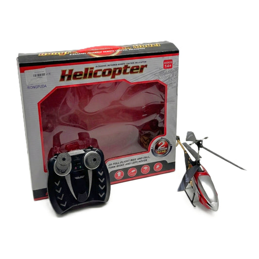 Rongfuda 2-Channel Infrared RC Helicopter – Mini Indoor Remote Control Aircraft with Gyro, Easy-to-Fly for Kids & Adults (Ages 14+)
