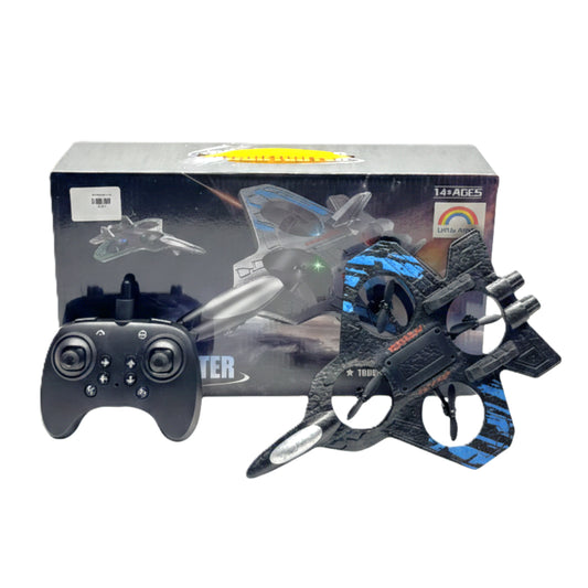 V6 RC Fighter Jet - 2.4GHz Remote Control Quadcopter Drone for Kids & Teens