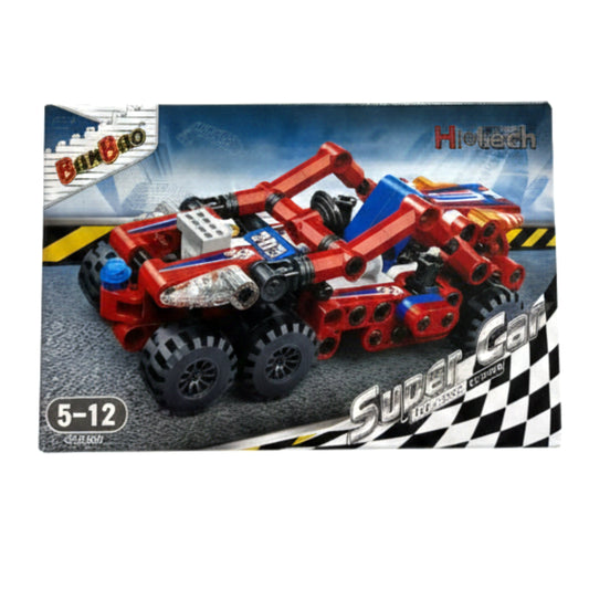 BanBao Hi-Tech Super Car Building Blocks Set – 2-in-1 Educational STEM Toy for Kids Ages 5-12 – Durable Construction Bricks Racing Vehicle Kit