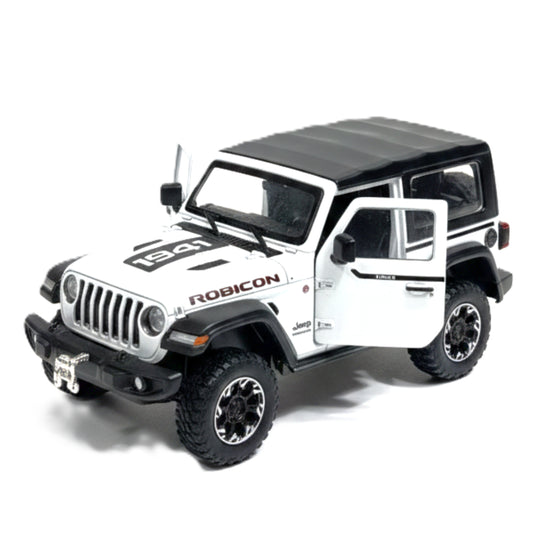 1:24 Scale Die-cast Jeep Wrangler Rubicon Model Toy - Off-Road Series